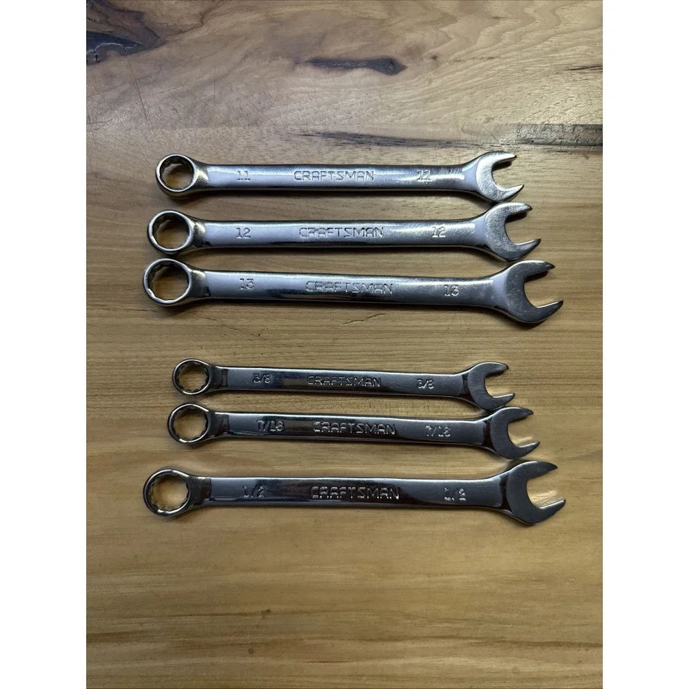 Craftsman 6 pc Standard SAE & METRIC MM Polished Wrench Set